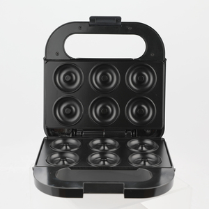 Không Dính Điện Lật Nướng Tự Động 110V 220V 6 <span class=keywords><strong>Mini</strong></span> Donut Donut Làm Máy Sản Xuất - Product Image 4