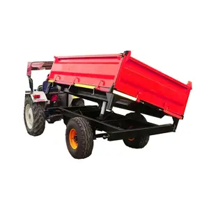 Farm Implement 4-wiel Tractor Tipping Dump Trailer, 7cx Serie Boerderij Gebruik Trekker Tipper Trailer Te Koop