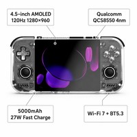 Consola de Juegos Portátil Retroid Pocket Nova con Android 13, Qualcomm QCS8550 4nm, Pantalla AMOLED de 4.5 Pulgadas, 5000mAh, WiFi7, 12GB de RAM LPDDR5X