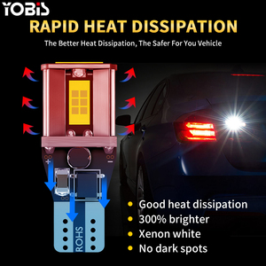 YOBISขายส่งT15 3570-3 Bcakupย้อนกลับโคมไฟไฟท้ายรถเบรคอัตโนมัติLED Canbus <span class=keywords><strong>WY16W</strong></span> W16W T15 หลอดไฟเลี้ยวสัญญาณหลอดไฟ - Product Image 6
