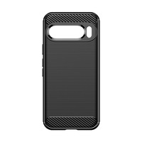 Housse de téléphone portable de luxe en fibre de carbone et Silicone souple pour Google Pixel 10 XL 9 8 Pro 7A 6A comprend un étui