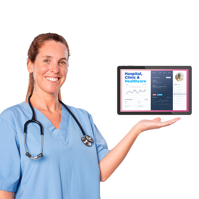 Custom Medical Device for Nurse Call System 10 Inch IPS HD Incell Touch Screen Tablet PC ODM Smart Tablet Wall Mount
