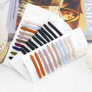 Großhandel einfache Stahl Pony Clip Metall Word Clip Haarnadel für Frauen Box Zubehör - Product Image 1