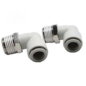   Conector Neumático de Codo Reductor KQ2L040608101216-M501020304069900S de 90 Grados para Sistemas de Aire - Product Image 1