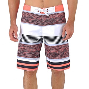 Custom LOGO Breathable Men's Swim Shorts Swim Trunks With Gingham Patchwork Paisley Plaid Letter Patterns for Men - Product Image 1