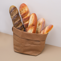 Gros Pain Artificiel Simulé PU Matériel Grandes Baguettes pour Panier Modèle Chambre Boulangerie Restaurant Boutique
