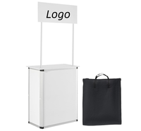 Portable Tradeshow Podium Table Affichage Exposition Comptoir Stand Stand Stand Foire avec Mur