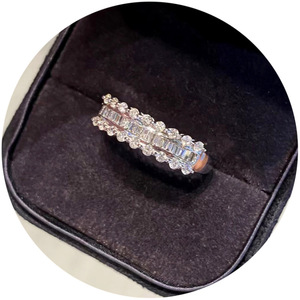Anello da donna in stile coreano con zirconi, gioiello minimalista ed elegante, accessorio per l'uso quotidiano. - Product Image 6