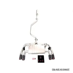 Système d'échappement sonore de voiture populaire fabriqué en Chine pour Audi A3 1.4T Hatchback, nouveau - Product Image 1