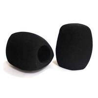 Filtre Anti-Vent en Mousse Floquée Teinte pour Microphone, Livraison Rapide, Cache Micro USB Sans Fil, Housse en Mousse Triangle Carré pour Microphones