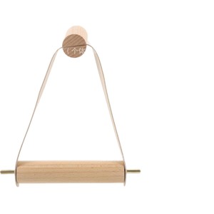 Wooden Wall Mounted <b>Paper</b> Holder Round Scandinavian Design For <b>Kitchen</b> Bathroom - Product Image 1