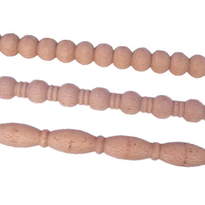 Adorno de madera de <span class=keywords><strong>haya</strong></span> maciza minimalista contemporáneo, tallado de flores de cáñamo para sala de estar interior, construcción decorativa, bienes raíces - Product Image 1