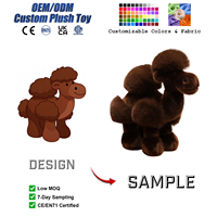 Boneka Unta Realistis Kustom, Mainan Hewan Isi Bulu Halus Seperti Asli, Cokelat Tiga Warna, Boneka Lembut Berbulu, Hadiah Ulang Tahun, Pereda Stres