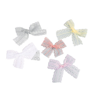 Lace Trim <b>Bow</b> Hair Accessories For Children DIY Clothing Bag Decorations Fall 2023 Yiwu Origin Cloth Material - Product Image 5