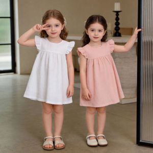 Abiti per Neonati <span class=keywords><strong>in</strong></span> <span class=keywords><strong>Mussola</strong></span> Personalizzati Vestiti Estivi per Bambina <span class=keywords><strong>Abito</strong></span> Casual Unisex <span class=keywords><strong>in</strong></span> Puro <span class=keywords><strong>Cotone</strong></span> 100% per Foto - Product Image 1