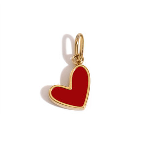 Dijes de Corazones de Lujo en Acero Inoxidable 316L con Baño de Oro PVD de 14k/18k, Resistentes al Agua, para Fabricación de Joyería, Pulseras y Collares - Product Image 5