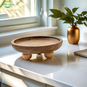 Plateau créatif pour bougies d'aromathérapie en bois, plateaux de rangement pour clés d'entrée - Product Image 5