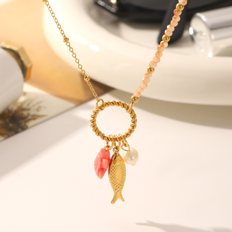 MW Stainless Steel Heart shaped Necklace