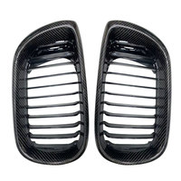 Pour BMW Série 3 E46 2 portes/4 portes Grille en carbone E46 Grille avant en fibre de carbone Grille de rein avant 1998-2001/2002-2004