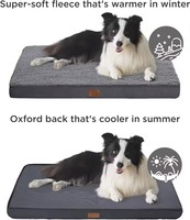 Coussin orthopédique pour animaux de compagnie en mousse alvéolée personnalisée, imperméable, avec housse amovible et lavable pour chiens de grande taille