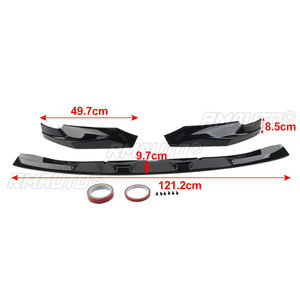 <b>Car</b> Front Bumper Lip <b>for</b> 2021-2023 BMW G80 M3 G82 G83 M4 Splitter <b>Diffuser</b> Spoiler Fender Carbon Fiber Style Glossy Black - Product Image 6
