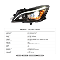 Ensemble de phares à projecteur bi-xénon modifiés avec LED DRL pour Buick Regal 2014-2016