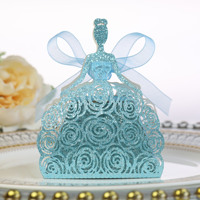 Boîte à bonbons princesse en papier nacré ajouré, style européen et américain, pour la Saint-Valentin, jolie et élégante