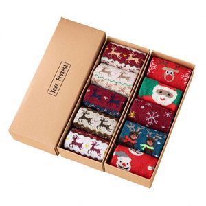 All Seasons Hooded High-Crew European American Tube <b>Socks</b> Creative <b>Cartoon</b> Christmas Decorations Featuring New Year Snowman - Product Image 2