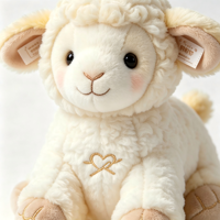 Jouets en peluche torsadés en polyester pour animaux assis, renard, lion, renne, rembourrés de coton PP, vente en gros transfrontalière