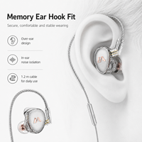 Auriculares con cable OEM personalizados, híbridos con armadura dinámica, interfaz de 3,5 mm, auriculares HiFi para música, cable intercambiable, molde privado