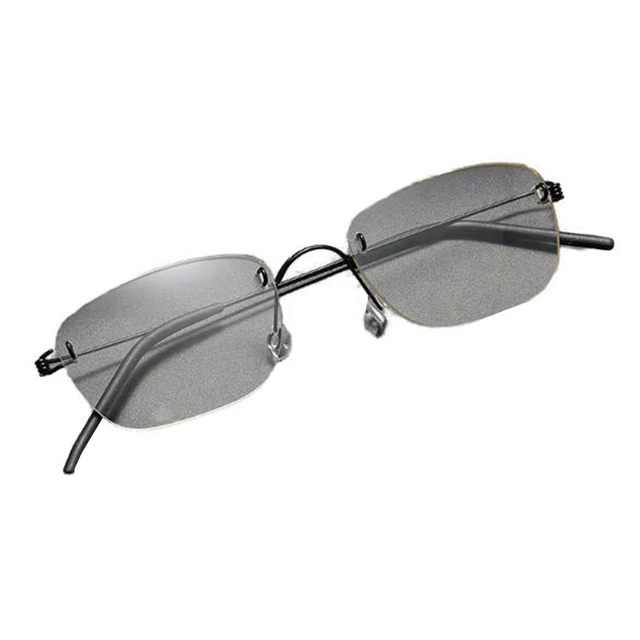 297 Oscare Funny Titanium Eyewear High Quality Round Screwless Luxury Design Classic Print Pattern Frame