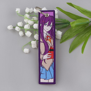 2026 New Designs 6 Designs Japan Style Fruits <b>Baskete</b> Woven Cartoon Pattern Keychain Bell Journey Embroidered Keychain - Product Image 5