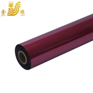 JINSUI High Quality Red Wine Matte Color PET Lamination Film Hot Stamping Foil For Packaging