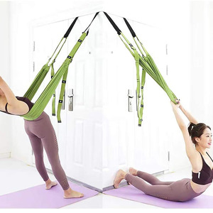 Ensemble élastique de balançoire de <span class=keywords><strong>hamac</strong></span> de corde de <span class=keywords><strong>yoga</strong></span> aérien <span class=keywords><strong>avec</strong></span> dispositif d'entraînement de support de main pour le ballet de danse - Product Image 4