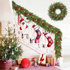 Guirnalda Artificial de Ciprés con Hojas de Ciprés y Ramas de Pino, Decoración Navideña para Interiores/Exteriores - Product Image 4