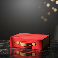 Boîte cadeau magnétique personnalisée CMYK avec poignée |   Boîtes en papier de luxe pour tasses à café, cadeaux de mariage et d'entreprise