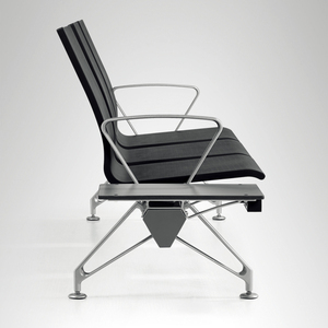 Aeropuerto Banco Hospital Clínica Sala médica Sofá de cuero Silla Clientes Sala de espera Muebles Silla con mesa de té - Product Image 5