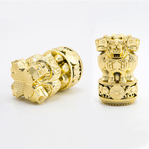 Di alta qualità oro di plastica leone <span class=keywords><strong>imperatore</strong></span> Ashoka trofeo Figurine e trofeo parti per il torneo GZ55 - Product Image 4