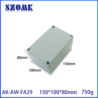 Boîte de jonction étanche de petite taille SZOMK 150x100x80mm, boîte électrique extérieure, boîtier en aluminium moulé sous pression, IP65, fournisseur d'équipements électriques