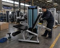 MRD-VS17 Machine Commerciale de Musculation des Jambes Assise (Extension et Flexion) Robuste pour Entraînement du Bas du Corps