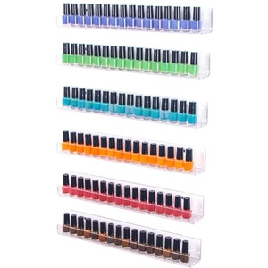 Factory Custom Clear Perspex <b>Wall</b> Mounted Nail Polish & Essential Oil <b>Display</b> Stand YAGELI Silk-Screen Printed - Product Image 6