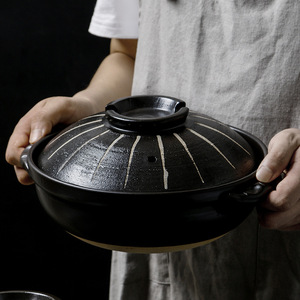 Casserole <span class=keywords><strong>en</strong></span> porcelaine fine de style américain, résistante aux hautes températures, pour la cuisson au gaz, pot à soupe, pot à riz - Product Image 2