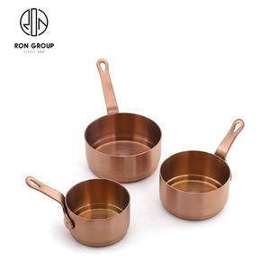 Jolie poêle à frire en cuivre antiadhésive de <span class=keywords><strong>petite</strong></span> taille au design nordique avec poignée en acier inoxydable, ensemble de poêles à frire pour la restauration, la cuisine - Product Image 2