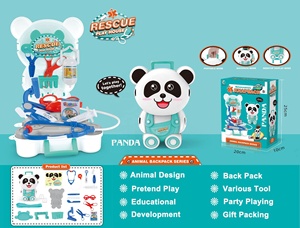 Sac à dos en forme d'animaux pour enfants, éducation précoce pour la maison, jeux de rôle, médecins, Kit de cuisine, jouet de déguisement préscolaire - Product Image 6