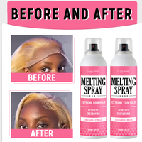 Spray de colle pour perruque adhésive Lace Bond pour débutants 180ml Spray de fusion de dentelle sans colle