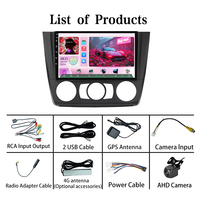 Radio GPS Android de 9'' para Auto, Compatible con 4G, Carplay 360, WiFi y Bluetooth Integrados, para BMW Serie 1 E81 E82 E87 E88 2004-2011 Manual
