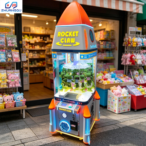 Machine à grappin à monnayeur en métal, modèle mini, pour cadeaux et récompenses, avec système <span class=keywords><strong>Rocket</strong></span> Clip, très demandée pour aires de jeux intérieures, garantie 1 an - Product Image 1