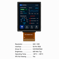 3-дюймовый 240*320 A-Si TFT LCD модуль с 50-контактным RGB-разъемом S1D19K07D02, широкий температурный диапазон -30°C~+85°C, для промышленного оборудования