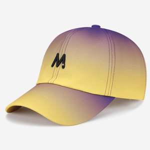 Gorras de Béisbol con Degradado de Color para Hombre y Mujer, Versátiles, 100% Poliéster, Tela Satinada, Hebilla Metálica Desgastada - Product Image 6