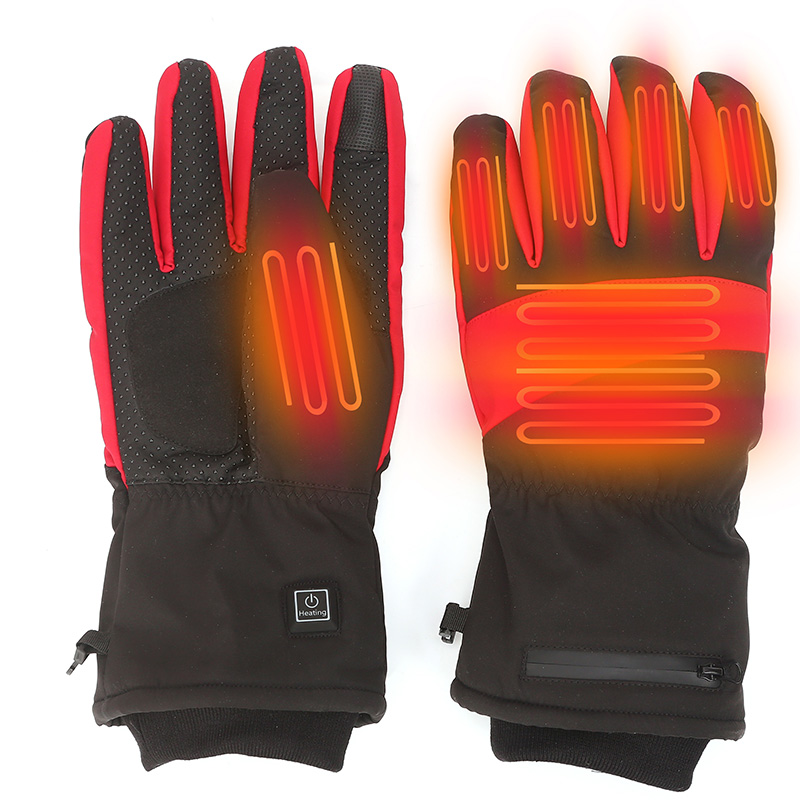 Теплые перчатки с электрическим перезаряжаемым аккумулятором, перчатки с подогревом для лыж, велосипеда, мотоцикла, перчатки с подогревом, грелки для рук